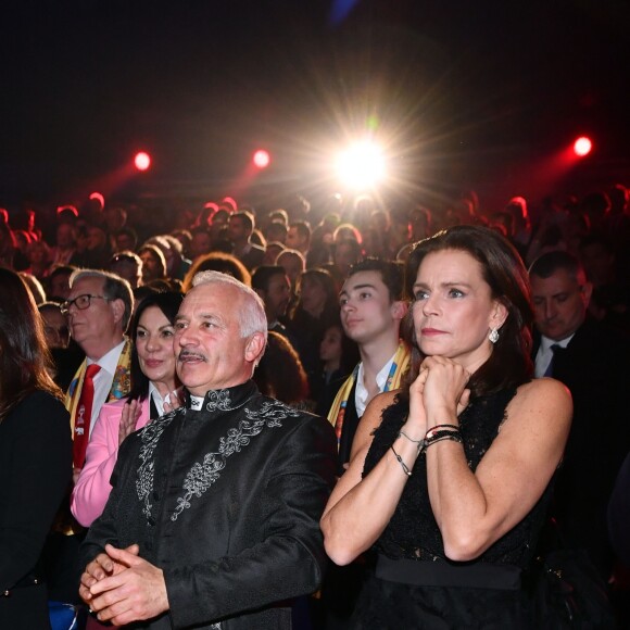Pauline Ducruet, à gauche, et la princesse Stéphanie de Monaco lors de la soirée de remise des prix du 42ème Festival International du Cirque de Monte Carlo le 23 janvier 2018. © Bruno Bebert/Bestimage