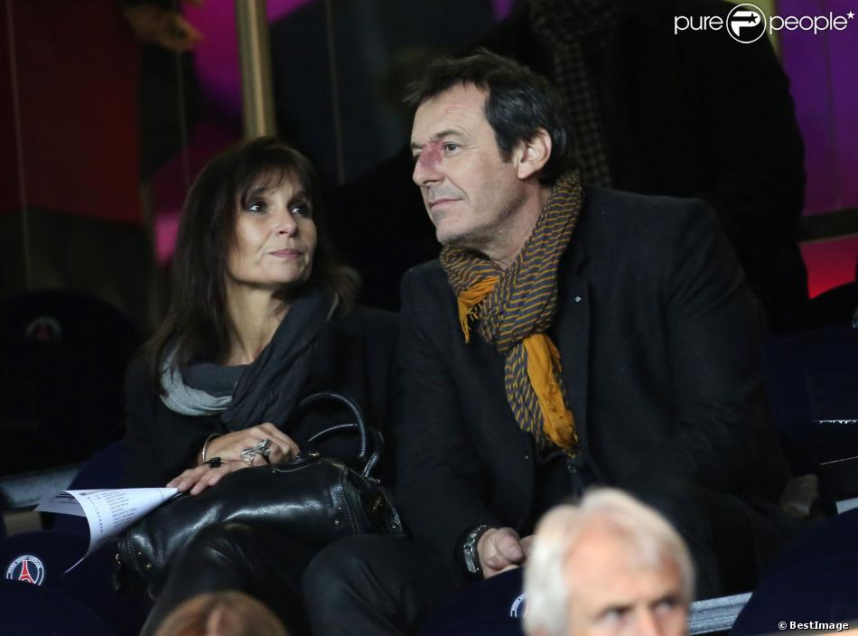 Jean Luc Reichmann Et Sa Compagne Nathalie Au Parc Des Princes A Paris En Decembre 2012 Purepeople