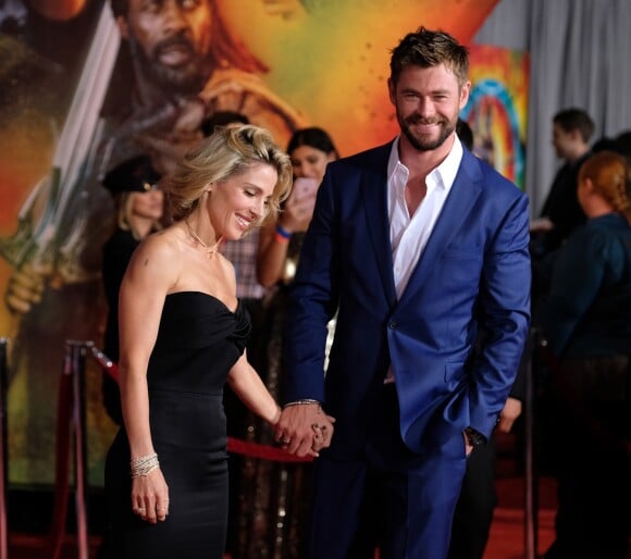Chris Hemsworth et sa femme Elsa Pataky à l'avant-première de 'Thor: Ragnarok' à Hollywood, le 10 octobre 2017 © Chris Delmas/Bestimage