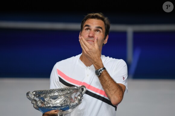 Roger Federer a remporté son 20e titre du Grand Chelem en battant Martin Cilic à l'Open d'Australie, Melbourne le 28 janvier 2018.