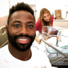 Fulgence Ouedraogo et Ariane Brodier jeunes parents, le 23 janvier 2018 à Montpellier.