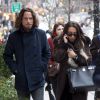 Exclusif - Chris Cornell se promène avec sa femme Vicky Karayiannis dans les rues de New York, le 15 janvier 2013.
