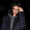 Kendall Jenner à la sortie de chez son amie G. Hadid à New York, le 27 janvier 2018.