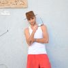 Bastien Grimal, ex-candidat de "Secret Story 10", devant le Beit Kneset de Tel-Aviv. © Myriam Cohen