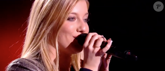 Laura dans "The Voice 7" sur TF1 le 3 février 2018.