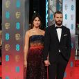 Amelia Warner et son mari Jamie Dornan - Arrivées aux BAFTA 2017 (British Academy Film Awards) au Royal Albert Hall à Londres, le 12 février 2017.
