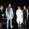 Exclusif - Myriam Feune de Colombi, Dominique Desseigne, Charlotte Matzneff, Grégori Baquet, Julie Cavanna, Alexandre Bonstein - Remise du prix de La Fondation Barrière au théâtre Petit Montparnasse pour la pièce "Adieu Monsieur Haffmann" à Paris, France, le 23 janvier 2018. © Coadic Guirec/bestimage