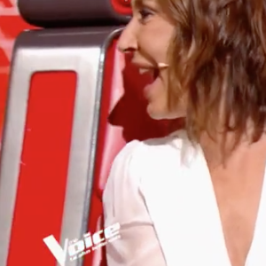 Mika vexe la chanteuse Zazie après la prestation de Carlton dans "The Voice 7" sur TF1 le 3 février 2018.