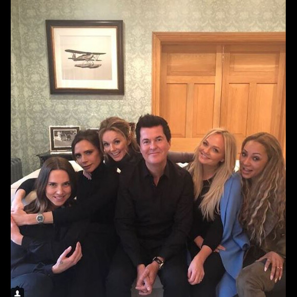 Les Spîce Girls se retrouvent à Londres, le 2 février 2018.