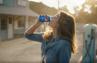 Cindy Crawford et son fils Presley Gerber dans la publicité "This is the Pepsi" de Pepsi, du Super Bowl LII.