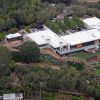 Vue aérienne de la villa de Jennifer Aniston à Los Angeles, en 2013