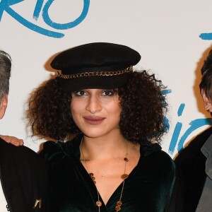 Daniel Auteuil, Camélia Jordana et Yvan Attal (réalisateur) - Avant-première du film "Le Brio" au cinéma Gaumont Opéra à Paris, le 21 novembre 2017. © Coadic Guirec/Bestimage