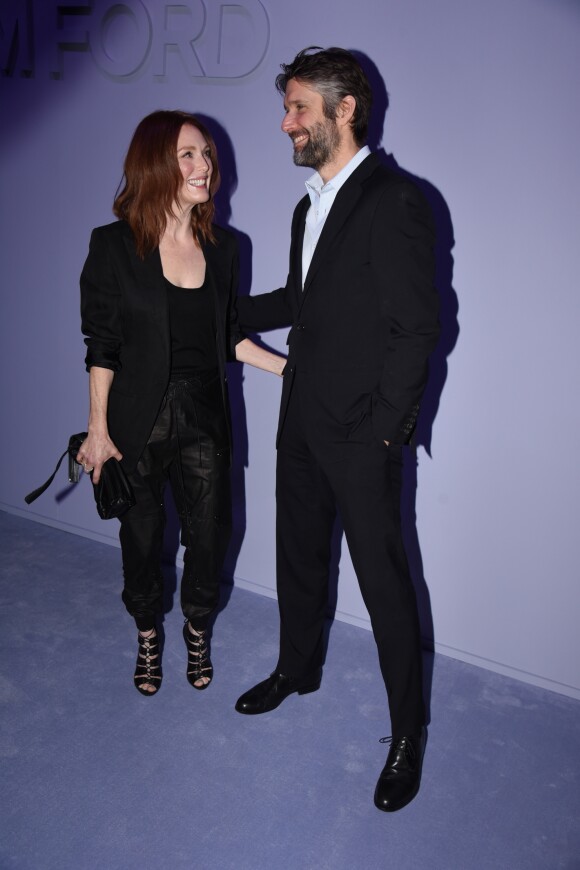 Julianne Moore et Bart Freundlich - Défilé de mode Tom Ford, collection prêt-à-porter automne-hiver 2018-2019 lors de la Fashion Week de New York, le 8 février 2018.