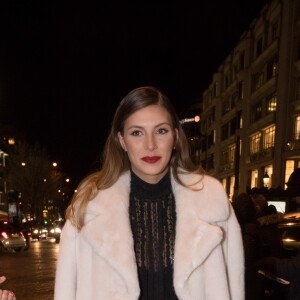 Exclusif - Camille Cerf (Miss France 2015) - 12ème cérémonie des Globes de Cristal 2018 au Lido à Paris, le 12 février 2018. © Rachid Bellak/Pool/Bestimage