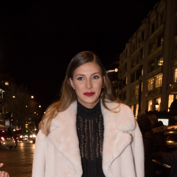 Exclusif - Camille Cerf (Miss France 2015) - 12ème cérémonie des Globes de Cristal 2018 au Lido à Paris, le 12 février 2018. © Rachid Bellak/Pool/Bestimage