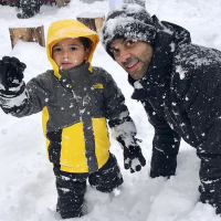Tony Parker : Détente à la neige avec son fils Josh, qui a bien grandi !