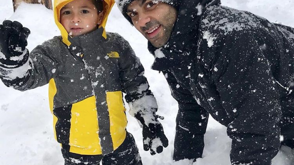 Tony Parker : Détente à la neige avec son fils Josh, qui a bien grandi !