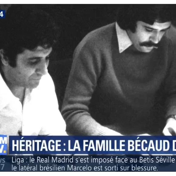 Gaya Bécaud, seul héritier de Gilbert Bécaud, témoigne sur BFMTV le 19 février 2018. Le fils de l'artiste disparu en 2001 vient de gagner sa bataille judiciaire contre sa belle-mère Kitty Bécaud, qui contestait le testament laissé par l'interprète de "Nathalie". Avant de mourir, Gilbert Bécaud avait exprimé dans son testament sa volonté de léguer le droit moral de son oeuvre à son fils.