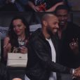 Thierry Henry et Dikembe Mutombo assistent au NBA All-Star Game 2018 au Staples Center. Los Angeles, le 18 février 2018.