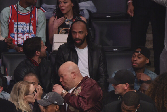 Thierry Henry assiste au NBA All-Star Game 2018 au Staples Center. Los Angeles, le 18 février 2018.