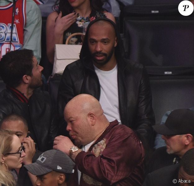 Thierry Henry assiste au NBA All-Star Game 2018 au Staples Center. Los Angeles, le 18 février 2018.