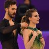 Les patineurs français Gabriella Papadakis et Guillaume Cizeron à la Gangneung Ice Arena, lors des Jeux olympiques de Pyeongchang, le 19 février 2018.