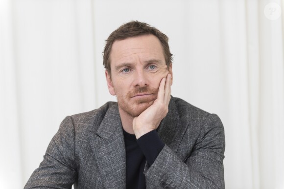Michael Fassbender à la conférence de presse de "The Snowman" à l'hôtel Four Seasons de Beverly Hills. Los Angeles, le 6 octobre 2017.