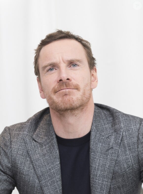 Michael Fassbender à la conférence de presse de "The Snowman" à l'hôtel Four Seasons de Beverly Hills. Los Angeles, le 6 octobre 2017.