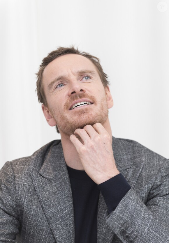 Michael Fassbender à la conférence de presse de "The Snowman" à l'hôtel Four Seasons de Beverly Hills. Los Angeles, le 6 octobre 2017.