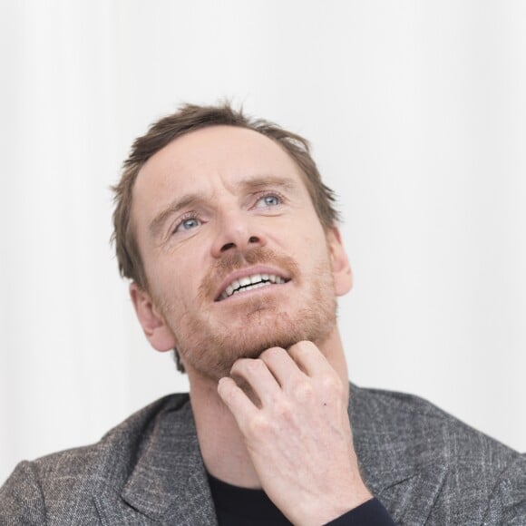 Michael Fassbender à la conférence de presse de "The Snowman" à l'hôtel Four Seasons de Beverly Hills. Los Angeles, le 6 octobre 2017.