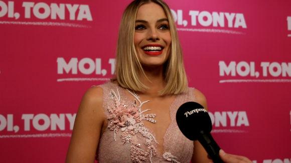 Margot Robbie en interview avec Purepeople pour le film 'Moi, Tonya" le 15 janvier 2018 à Paris.