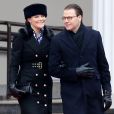  La princesse héritière Victoria de Suède et le prince Daniel à Vilnius en Lituanie le 16 février 2018 pour célébrer le centenaire de l'indépendance du pays. 