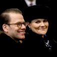  La princesse héritière Victoria de Suède et le prince Daniel à Vilnius en Lituanie le 16 février 2018 pour célébrer le centenaire de l'indépendance du pays. 