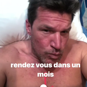 Benjamin Castaldi en séance de cryothérapie - Clinique des Champs-Elysées, 23 février 2018