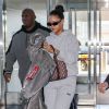 Exclusif - Rihanna arrive à l'aéroport de JFK à New York pour prendre l'avion, le 27 février 2018