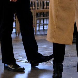 La princesse Victoria de Suède découvrait le 22 février 2018 l'exposition Vivat Regina à la cathédrale de Stockholm avec ses enfants la princesse Estelle et le prince Oscar de Suède. ©Louise Linde/Stella Pictures/ABACAPRESS.COM