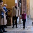  La princesse Victoria de Suède découvrait le 22 février 2018 l'exposition Vivat Regina à la cathédrale de Stockholm avec ses enfants la princesse Estelle et le prince Oscar de Suède. ©Louise Linde/Stella Pictures/ABACAPRESS.COM 