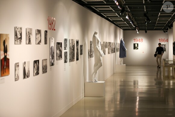 Exclusif - La princesse Stéphanie de Monaco visite l'exposition pour le 70 ème anniversaire de la Croix-Rouge Monégasque le 13 février 2018 en présence de Frederic Platini, secrétaire général de la Croix-Rouge Monégasque et d'autres membres de la Croix-Rouge © Olivier Huitel / Pool restreint Monaco / Bestimage