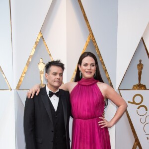 Sebastian Lelio avec Daniela Vega - Arrivées - 90ème cérémonie des Oscars 2018 au théâtre Dolby à Los Angeles, le 4 mars 2018. © Michael Baker/AMPAS via ZUMA Press/Bestimage