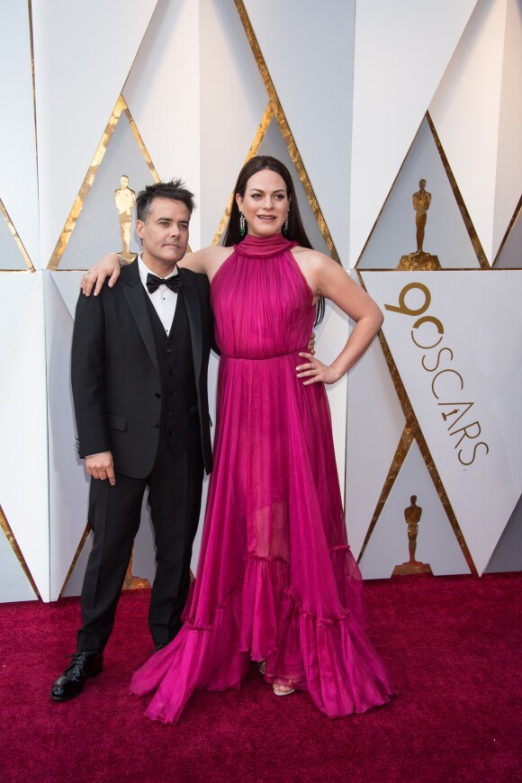 Sebastian Lelio avec Daniela Vega - Arrivées - 90ème cérémonie des Oscars 2018 au théâtre Dolby à Los Angeles, le 4 mars 2018. © Michael Baker/AMPAS via ZUMA Press/Bestimage