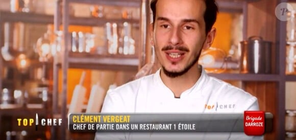 Clément dans "Top Chef 2018" (M6), le 7 mars 2018.