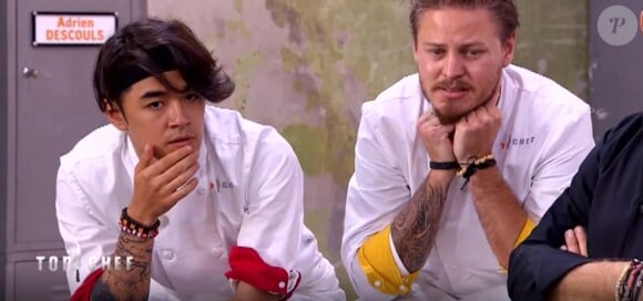 Geoffrey et Mathew dans "Top Chef 2018" (M6), le 7 mars 2018.