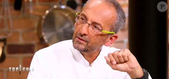 Michel Portos dans "Top Chef 2018" (M6), le 7 mars 2018.
