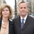 Bernard de la Villardière et sa femme Anne - Arrivée des people au défilé de mode Chloé collection prêt-à-porter Automne/Hiver 2014-2015 à Paris, le 2 mars 2014.