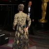 Frances McDormand (Oscar de la meilleure actrice pour '3 Billboards: Les panneaux de la vengeance') à la press room de la 90ème cérémonie des Oscars 2018 au théâtre Dolby à Los Angeles, le 4 mars 2018