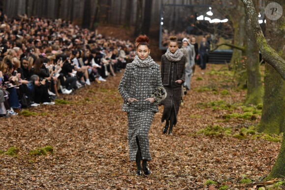 Défilé de mode "Chanel", collection prêt-à-porter automne-hiver 2018/2019, au Grand Palais à Paris. Le 6 mars 2018