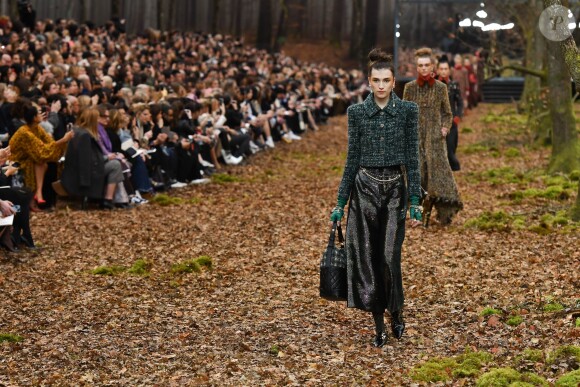 Défilé de mode "Chanel", collection prêt-à-porter automne-hiver 2018/2019, au Grand Palais à Paris. Le 6 mars 2018