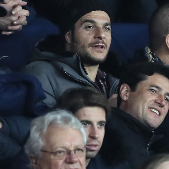 Le chanteur Amir Haddad - People lors du huitième de finale retour de Ligue des Champion, du Paris Saint-Germain contre le Real Madrid au Parc des Princes à Paris le 6 mars 2018. Le Real à remporté le match sur le score de 2 buts à 1. © Cyril Moreau/Bestimage