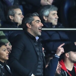 Ary Abittan - People lors du huitième de finale retour de Ligue des Champion, du Paris Saint-Germain contre le Real Madrid au Parc des Princes à Paris le 6 mars 2018. Le Real à remporté le match sur le score de 2 buts à 1. © Cyril Moreau/Bestimage