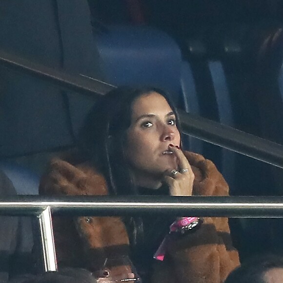 Pilar Rubio (compagne de Sergio Ramos) - People lors du huitième de finale retour de Ligue des Champion, du Paris Saint-Germain contre le Real Madrid au Parc des Princes à Paris le 6 mars 2018. Le Real à remporté le match sur le score de 2 buts à 1. © Cyril Moreau/Bestimage